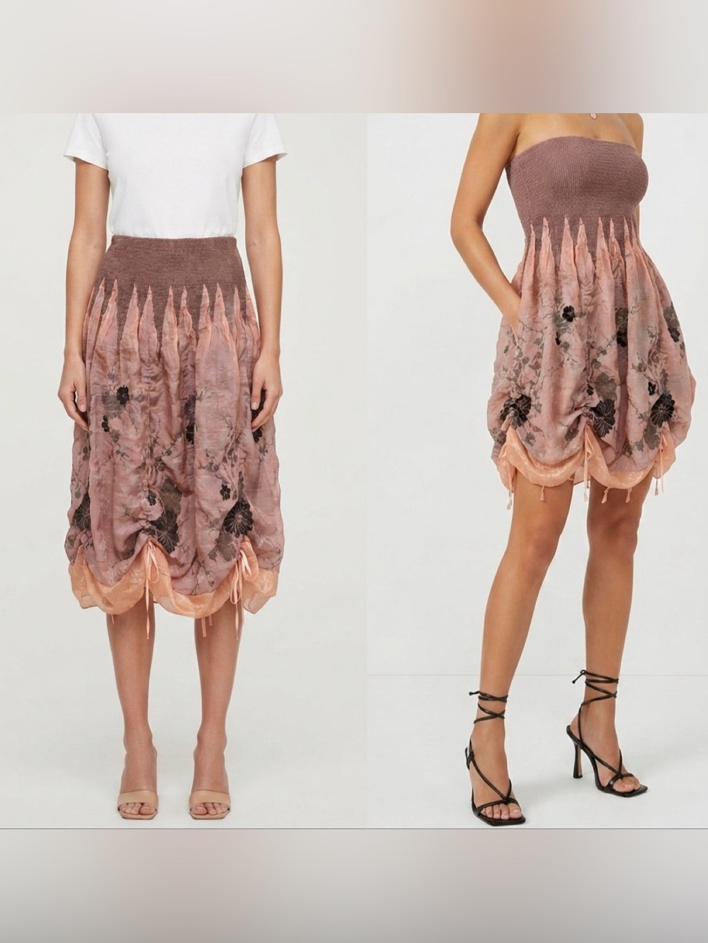 Lapis Anthropologie Convertible Midi Skirt or Tube Dress